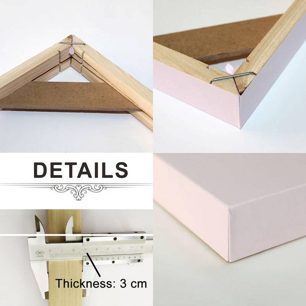 20-100cm DIY Wooden Frame for Canvas Painting Picture Poster Decorative Paint Wall Art Hanging Home Decor DIY Painting Frame Kit