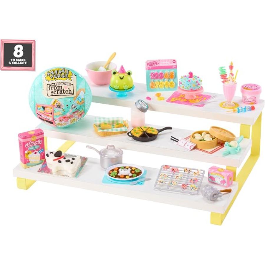 MGA's Miniverse Make It Mini from the Scratch Series 3, mini collectibles, DIY food replica set, blind-packed, air-dried, not edible