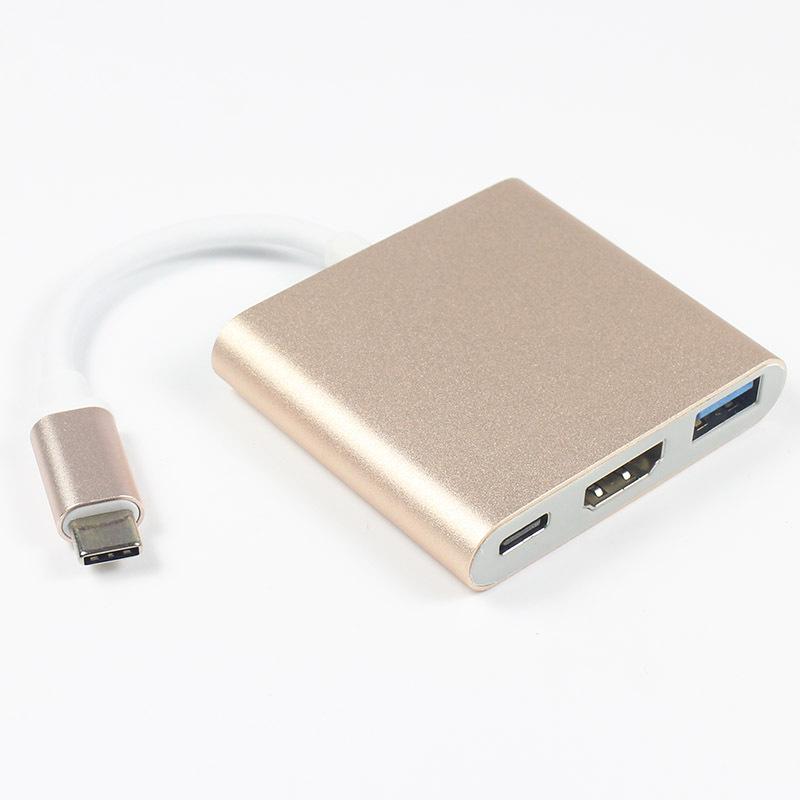 Конвертер USB-C в HDMI 4K для Switch - Адаптер три-в-одном