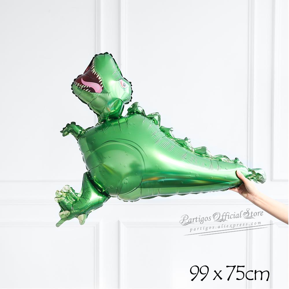 Большие 4D ходячие воздушные шары с динозаврами, динозавры Юрского периода, товары для вечеринок, детские украшения на день рождения, джунгли, дракон, фольга, Globos