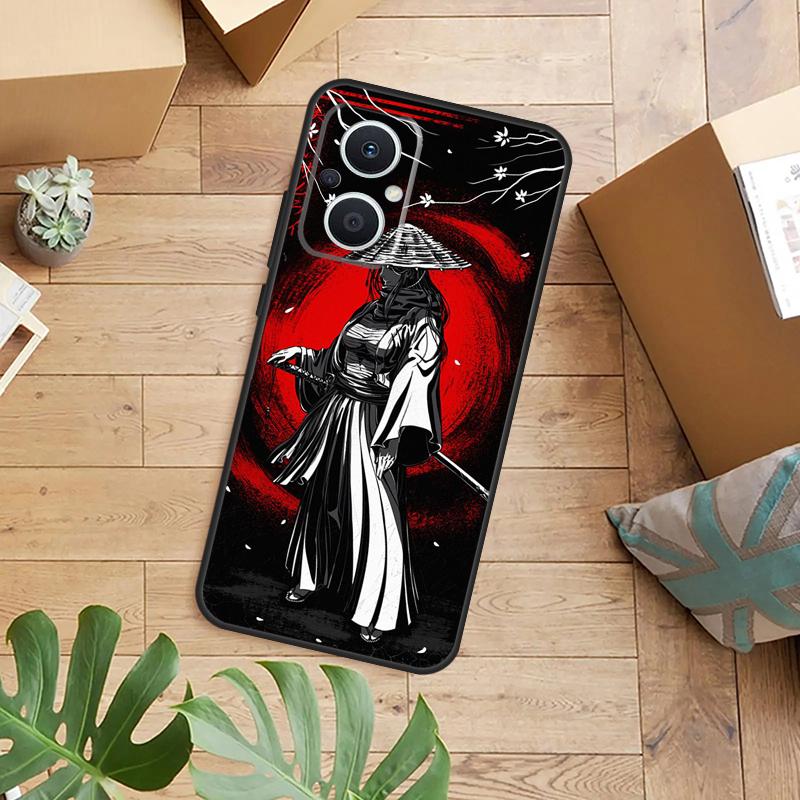 Аниме Японский Самурай Чехол для Телефона Для OPPO Reno 14 12 11 13 F 10 Pro 8T 8 Lite OPPO Find X9 X8 X6 X5 Pro Задняя Крышка