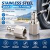 Silver Quick Connect Fitting Stainless Steel High Pressure Fitting Industrial Use