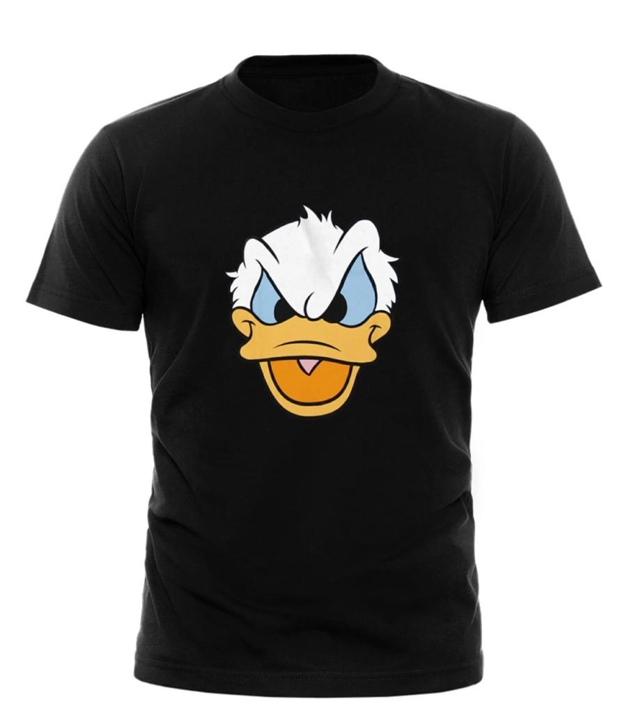 Donald Duck Angry Face T-Shirt All sizes black white unisex adult tees