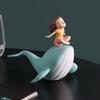 Скандинавская Милая Девочка-Кит Маленькие Украшения Аниме Гостиная Настольная Девочка Комната Домашний Декор Уникальный Подарок Прочный
