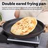Multifunctional Cast Iron Frying Pan Non-stick Pan for Pizza Barbecue Pancakes Steak Compatible with All Cookers for Home Outdoo