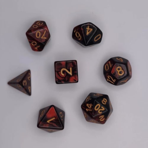HUIKKJP Polyhedral Dice Set, 21 Dice Sets In 3 Colors, D20, D12, D10, D8, D6, D4, for Mythology Tabletop Role-Playing, Magic, and Card Games
