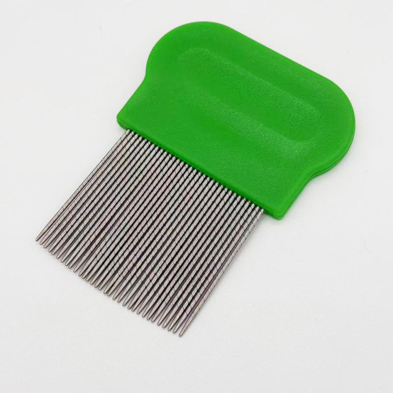 Terminator Lice Comb with Micro Grooved Spiral Teeth Durable Stainless Steel Hair Care Nit Remover Safe Fine Tooth Comb