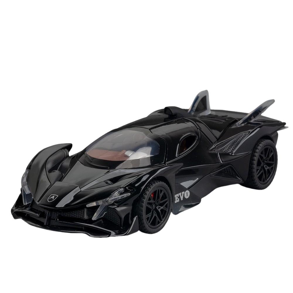 Модели игрушечных машинок Apollo EVO в масштабе 1/32, литые из сплава, спортивные автомобили, инерционные, со звуком и светом, 2 открывающиеся двери, гоночные автомобили, подарок для ребенка