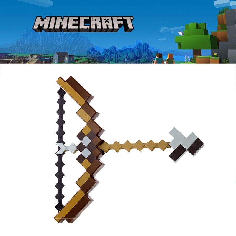 Minecraft Plastic Bow And Arrow Toy For Kids Durable And Fun Minecraft-themed Playtime
