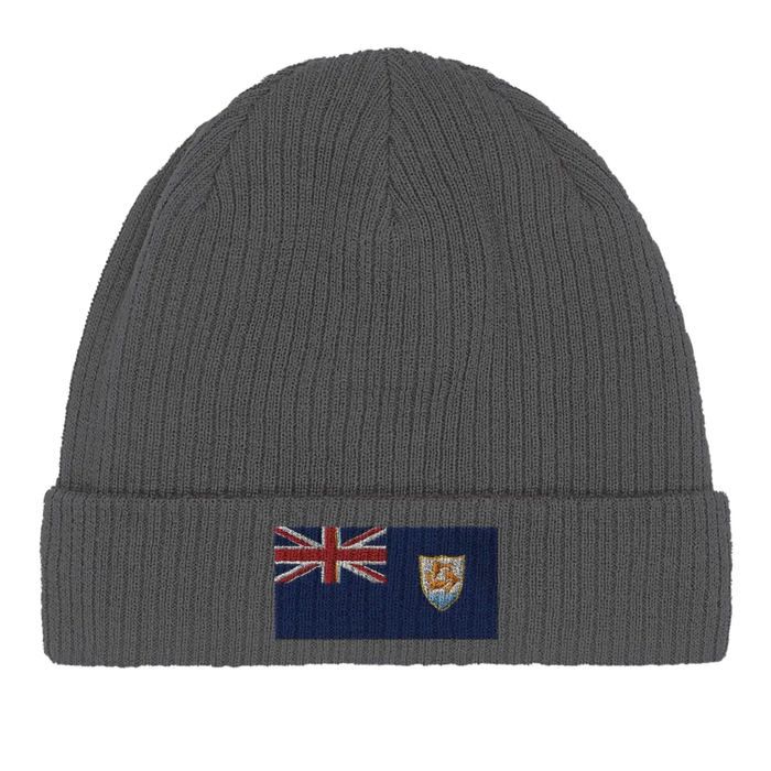 Bonnet Drapeau Anguilla En Gris