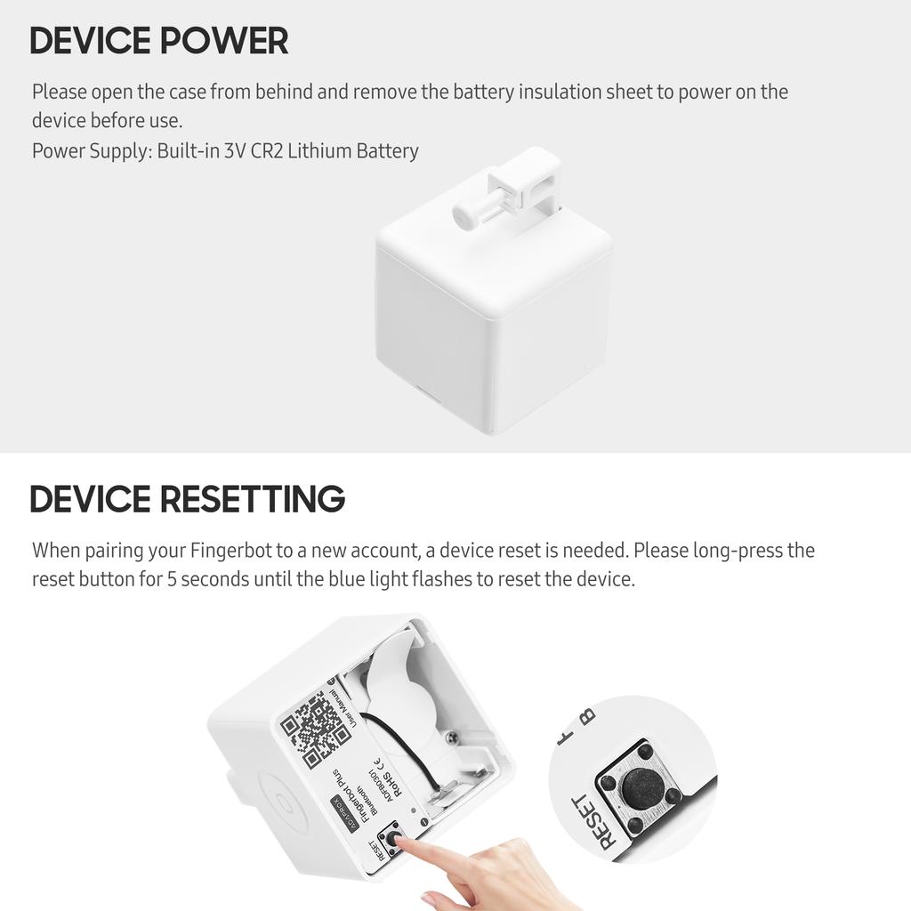 Контроллер домашней автоматизации Mini BT Fingerbot с сенсорной кнопкой, управление через приложение, расписание голосового управления