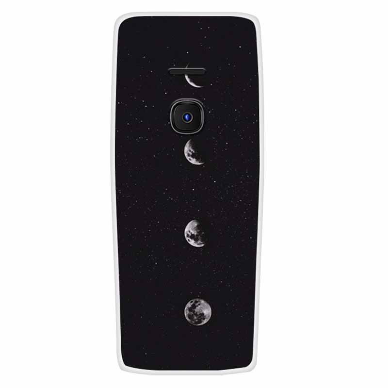 For Nokia 8210 4G Case Soft Silicone Space Landscape Covers for Nokia 6300 4G Cases Colorful Bumpers Cat Phone Protective Bags