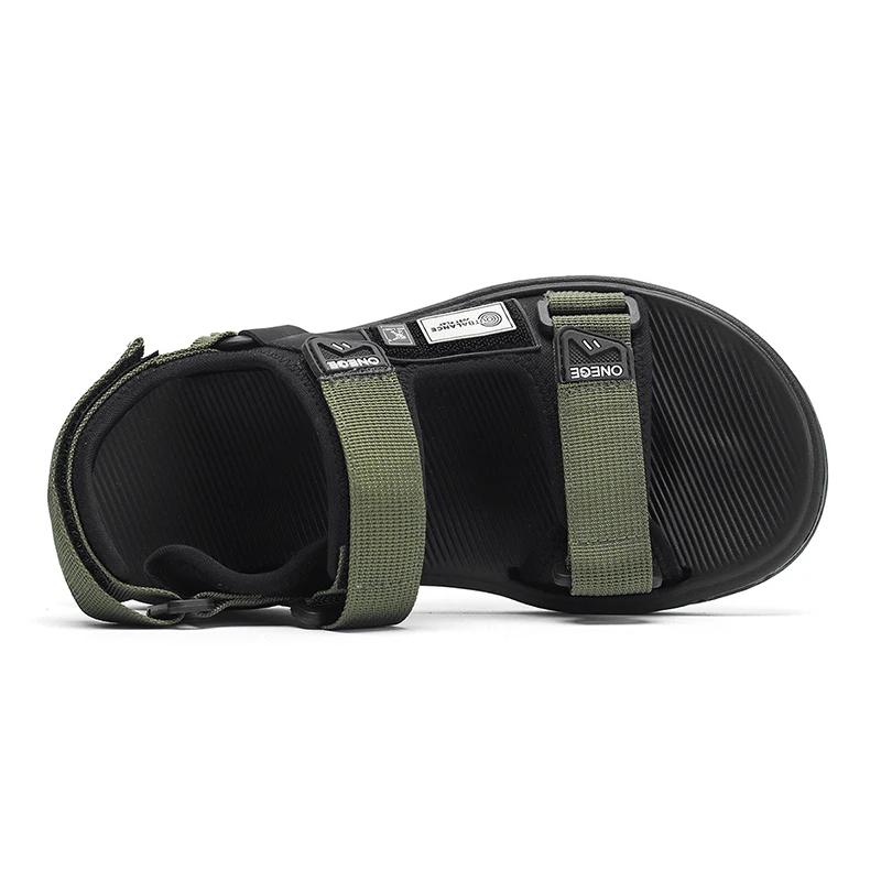 Модные мужские сандалии 2025 Молодежные мужские туфли с пряжкой для вождения, для улицы, пляжная обувь, легкие, молодежный тренд