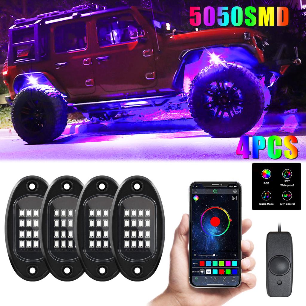 G7 4 In 1 LED Car Underglow Lights RGB Music Sync Atmosphere Lamp for SUV/Truck/Off Road Vehicles