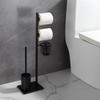 Toilet Brush Floor Paper Towel Holder Household Bathroom Waterproof Toilet Paper Roll Paper Vertical Integrated Storage Rack