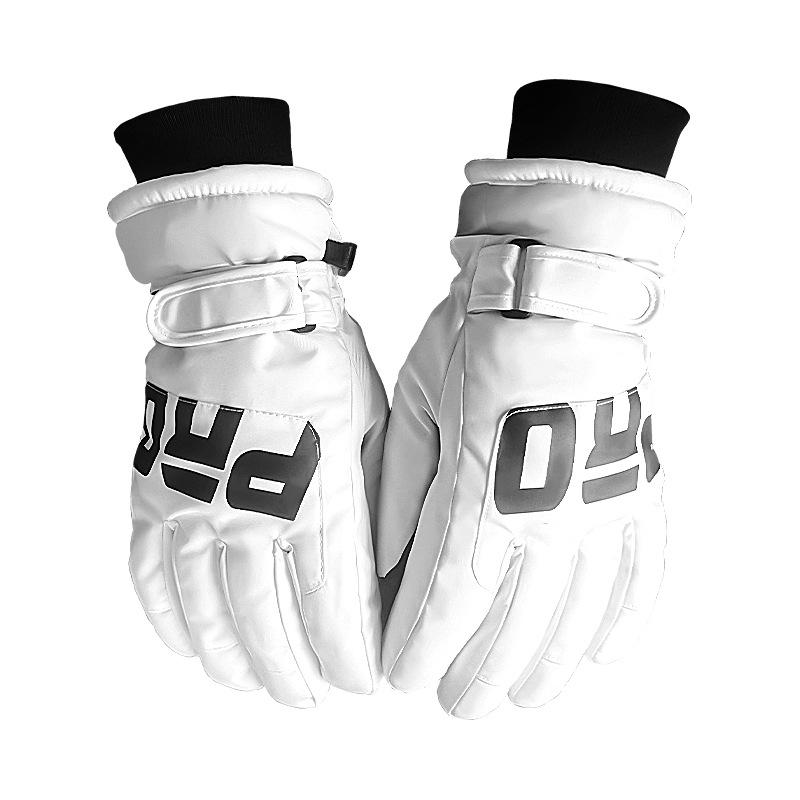 Унисекс водонепроницаемые флисовые перчатки для лыж с сенсорным экраном