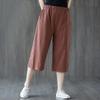 Summer Women's Korean-Style High-Waist Wide-Leg Pants - Cotton & Linen, Loose Fit, Lightweight, 2023 Edition