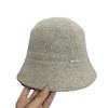 Универсальная женская осенне-зимняя вязаная шляпа-ведро, новая темпераментная теплая шляпа-ведро, подчеркивающая маленькое лицо, большой обхват головы, шляпа-панама, тренд