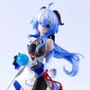 23СМ Аниме Гань Ю Игры Genshin Impact Фигурка Действия Смотри на Луну Шоюэ Черный Шелк Стоящая Паймон Модель Игрушки Коллекционная Кукла