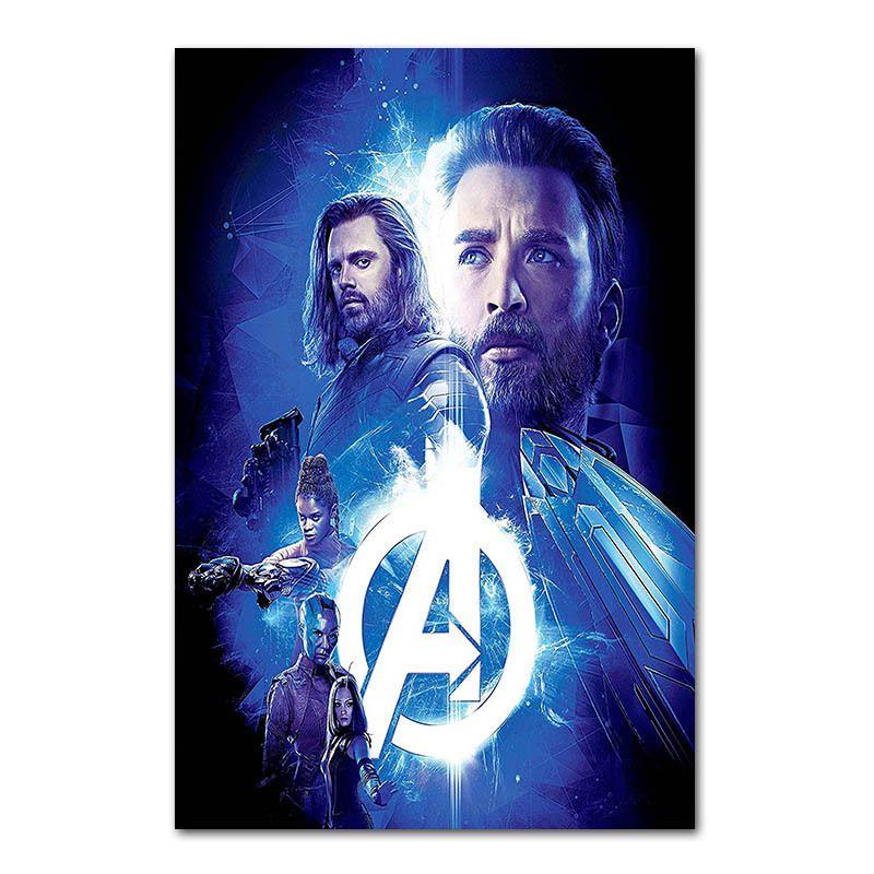 Роскошный плакат героя Marvel из шелковой ткани для декора спальни и кабинета