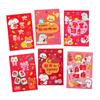 6Pcs Thickened Snake Year Red Envelope Bag Cartooon 2025 Red Pocket  New Year's Eve