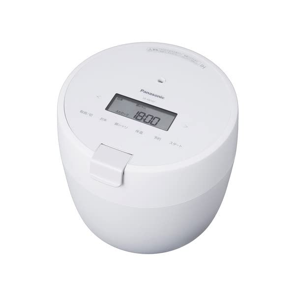 Panasonic Rice Pressure Compact White SR-NB102-W Cooker, 5-cup Capacity, IH, Size, Dishwasher-Safe Lid,