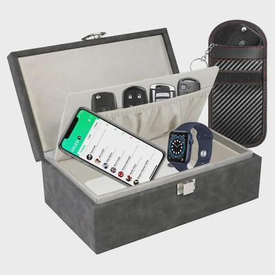 Ящик Фарадея с рисунком Crazy Horse: Очень большой чехол для телефона и ключа с защитой RFID