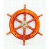 12'' Nautical Antique Wooden Ship Steering Anchor Wheel For Decor