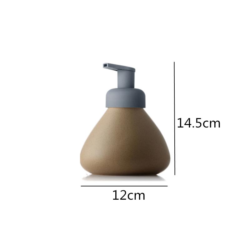 Бутылка для лосьона Nordic Ceramics 280 мл 500 мл Конический пресс Бутылка Товары для ванной комнаты Бутылка для дезинфицирующего средства для рук Контейнер для геля для душа