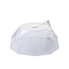 Geometric Microwave Splatter Cover Food Plate Lid with Steam Vents Handle Dustproof for Tray Pan