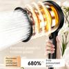 Large Shower Head Bathroom Fixtures and Accessories Shower Head Holder 6 Modes Water Saving High Pressure Handheld Hangable