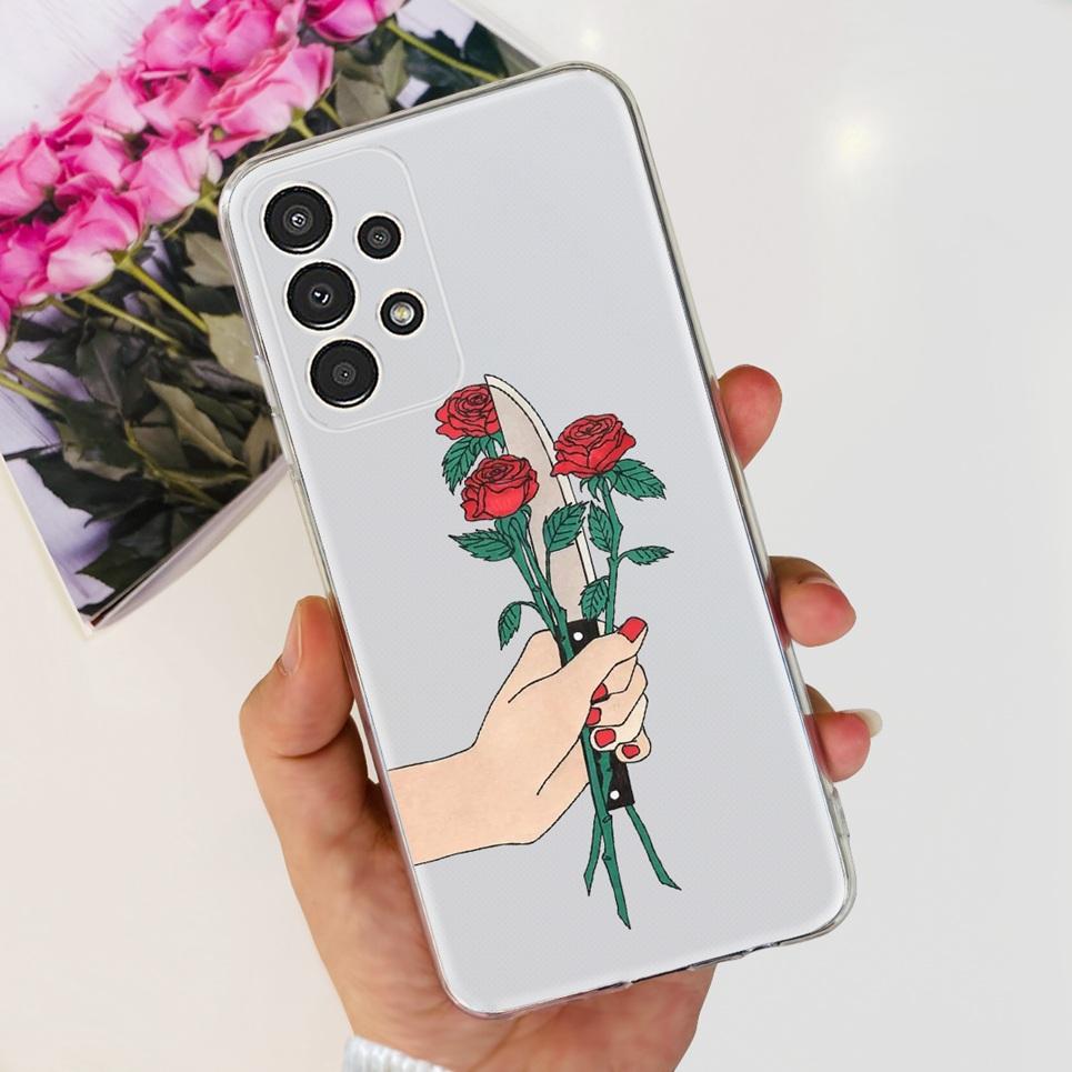 For Samsung A13 M13 M23 M33 Galaxy Case Flowers Butterfly Astronaur Phone Case Back Cover Soft Bumper Samsung Galaxy A13 M23 Bag