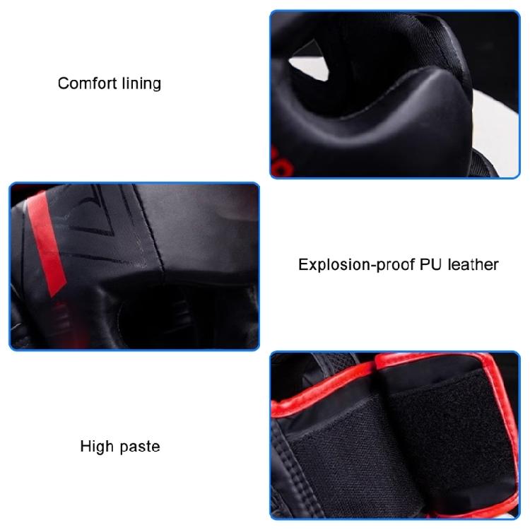 Шлемы для бокса Защитные шлемы Шлемы для кикбоксинга Кожа PU Тренировочные шлемы для спарринга Шлемы Тренировочное оборудование