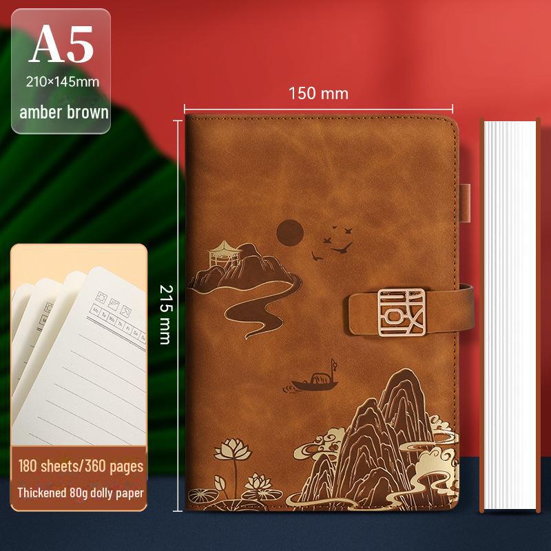 Подарочный набор из блокнотов формата А5 «Культура и творчество» — сувенир в китайском стиле с индивидуальным логотипом