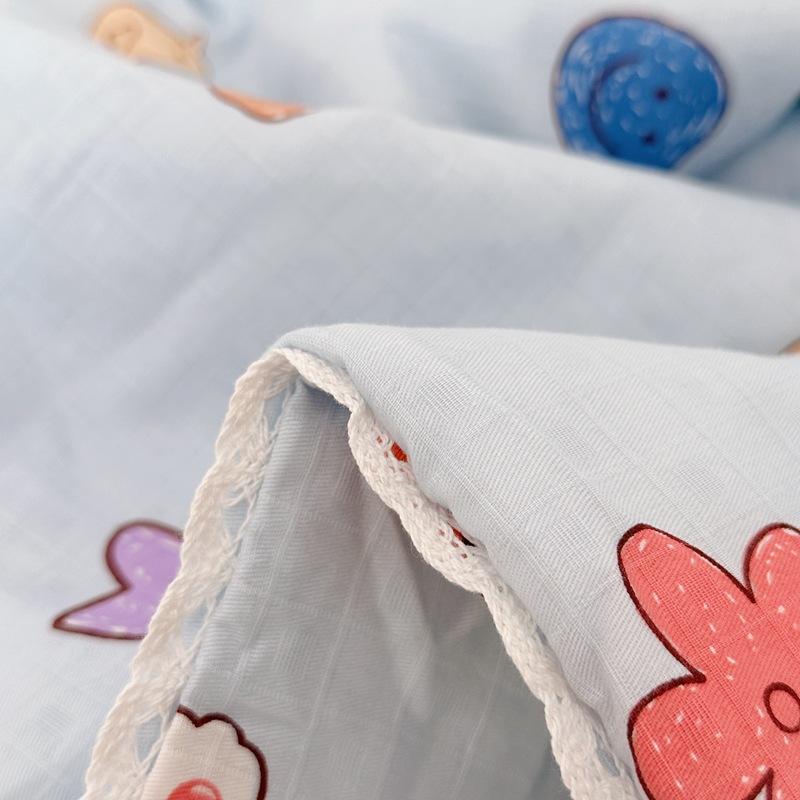 Класс А Вафельный Хлопок Летнее Одеяло Детский Мультфильм Все Хлопок Летнее Охлаждающее Одеяло