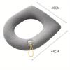 1PC Universal Toilet Seat Cushion Four Seasons Thickened Toilet Cover Knitted Washable Household Toilet Seat 5 Colors To Choose from