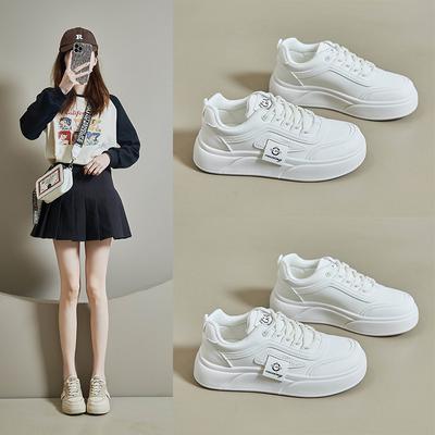 Весенние новые инс женские студенческие туфли на платформе, спортивные туфли на доске, повседневная уличная съемка SH