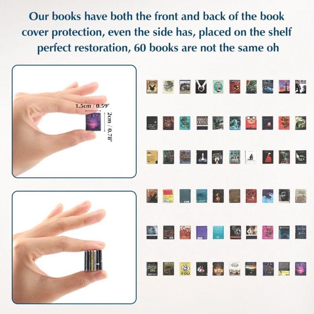 Деревянный миниатюрный книжный шкаф Креативное украшение Снятие стресса Встряхните свою тревогу