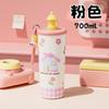 Cute Cartoon Stainless Steel Insulated Tumbler With Straw Tea Infuser 700ml Portable Water Bottle Women