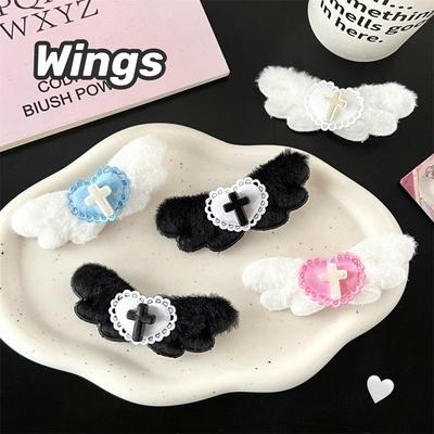 Лолита Милая Крутая Заколка для Волос Эстетика Харадзюку Челка Утиный Клюв Мода Y2K Готическая Заколка Женская