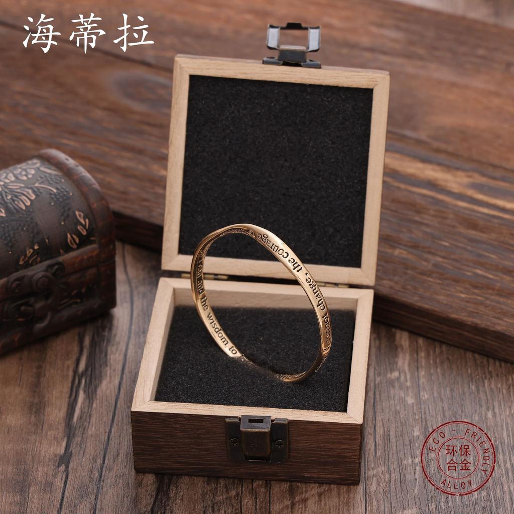 Английский знаменитый цитатник, браслет-манжета, ретро Мёбиус, высококлассный, мужской и женский, универсальный браслет