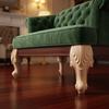 Solid Wood Wooden Furniture Feet Brown European Carved Legs Sofa Replacement Legs  Table