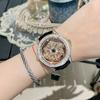 New Women's Watch Snowflake Hollow Transparent Fashion Rotating Rhinestone Light Luxury Women's Watch