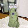 Pet Four Leg Clothes Autumn/Winter High Collar Jumpsuit Teddy Pomeranian Plush Dog Clothing Small Dog Puppy Clothes