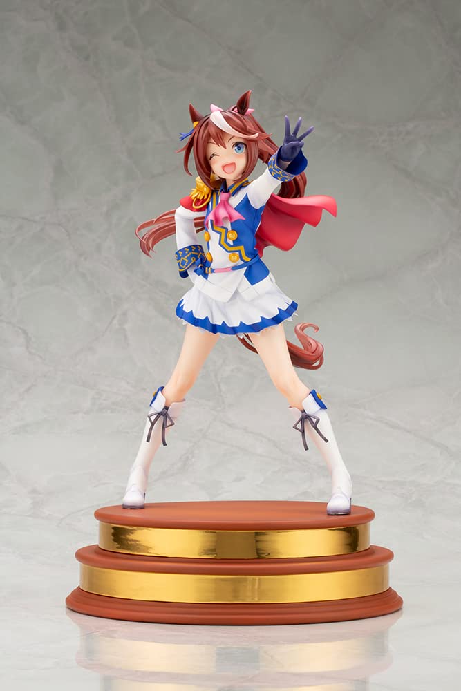 Kotobukiya Фигурка Uma Musume Pretty Derby из серии Tokai Teio выполнена в масштабе ПВХ и окрашена в готовом виде. PV047 [Мечты сбываются!] 1/7