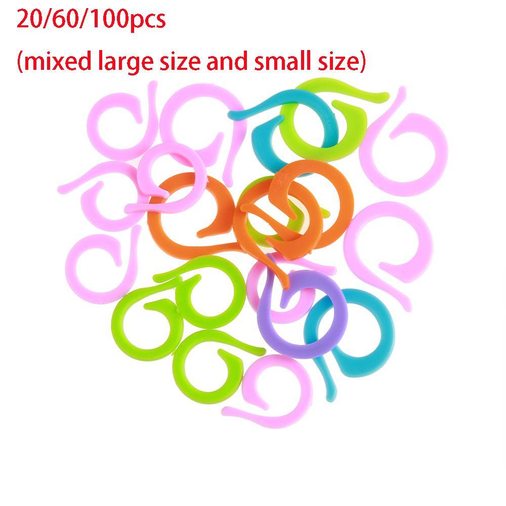 Craft Plastic Sewing Accessory Counting Ring Knitting Tool Locking Stitch Markers Mark Circle