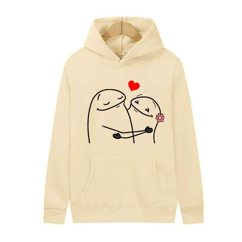 Men Fashion Trends Hoodie Sports Jogging Sweatshirt Beautiful Emotions Print Casual Streetwear Pullover Spring Autumn Clothing