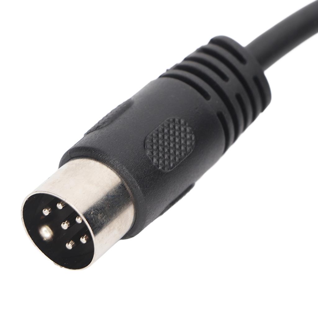 6 Pin DIN Cable Male to Male Plug and Play Sound Signal Connection DIN Extension Cord for Digital Device
