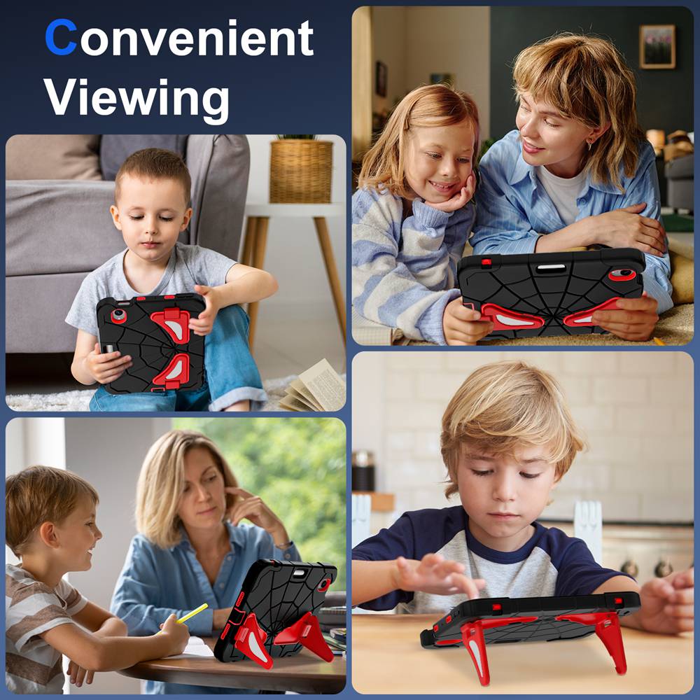 Для iPad mini 7 2024 A17 Pro Чехол A2993/A2995/A2996 8,3-дюймовый чехол для планшета Силикон + ПК Для iPad mini 6 A2567/A2568/A2569 паук