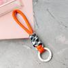Color Combination Knot Mobile Lanyard Creative Short Braided Lanyard Mobile Phone Case Key Ring Can Be Detachable Anti-loss Rope